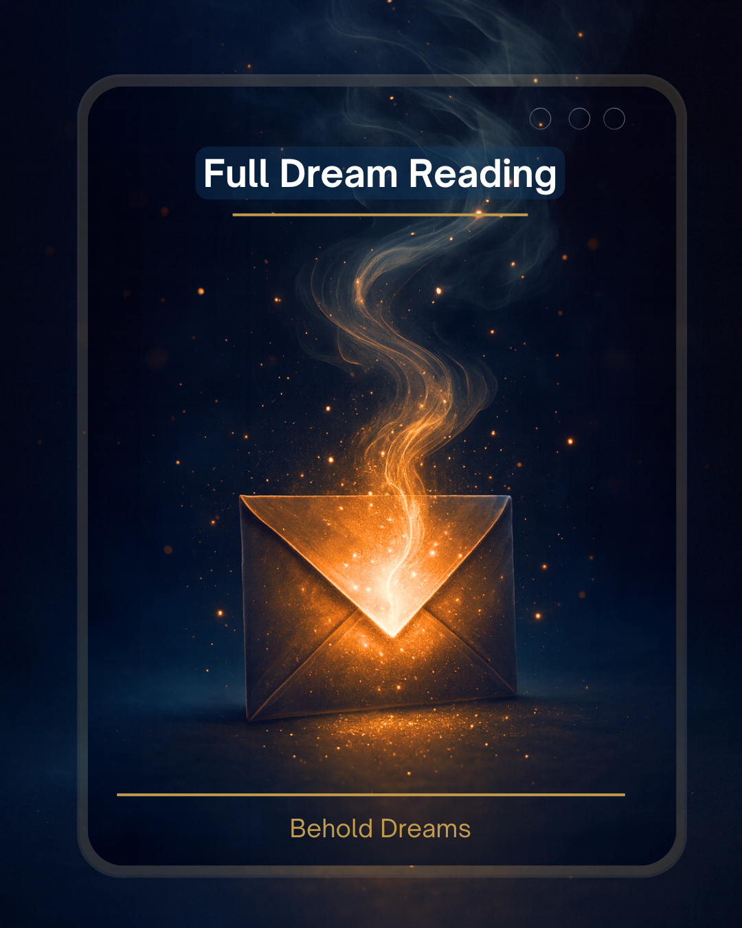 Get a full dream reading report by Behold Dreams to understand what the spirit and your higher self are trying to communicate with you.